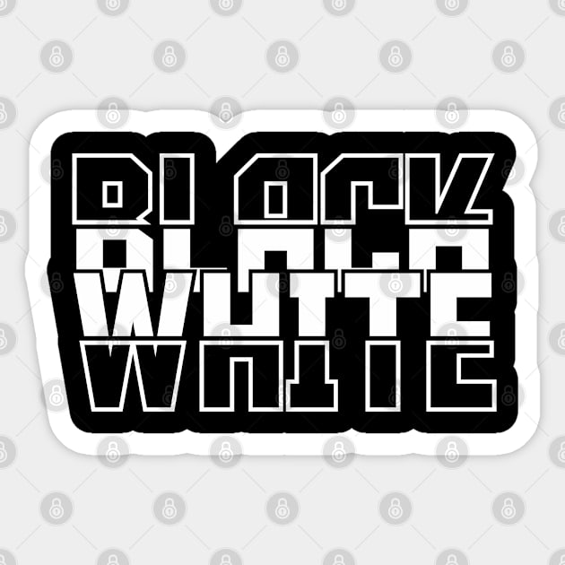 BLACK AND WHITE Sticker by gumi89